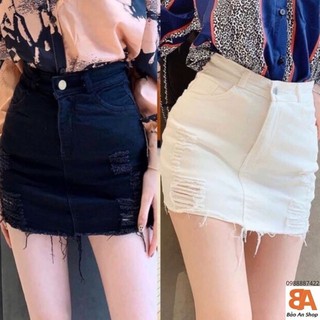 Váy ngắn có quần phối rách đùi_Video