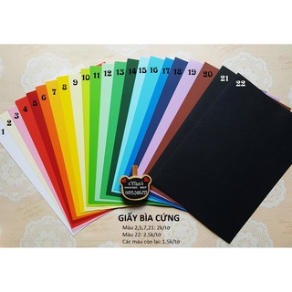 20 GIẤY BÌA CỨNG A4 làm thiệp, scrapbook 160gsm (vui lòng xem ảnh cuối)