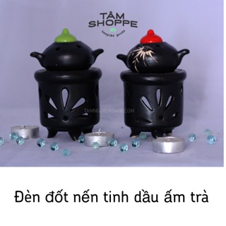 Đèn đốt nến tinh dầu hình ấm trà