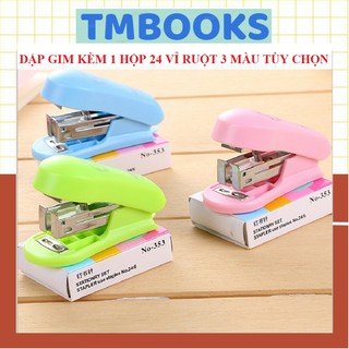 [Free Ship Đơn 50k ] 1 dập gim 10 kèm 1 hộp 24 vỉ ruột gim - hàng xịn công ty chuẩn 100 %