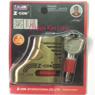 Ổ khoá đĩa xe máy Zcon chính hãng