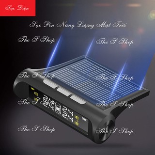 Bộ Cảm Biến Áp Suất lốp xe hơi TPMS - Không Dây - chạy bằng năng lượng mặt trời