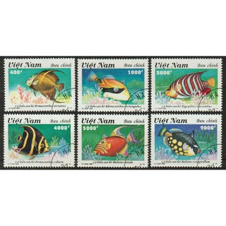 Tem sưu tập MS 703 Tem CTO Việt Nam Cá vùng biển san hô 1995 ( 6 tem )
