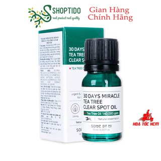 Tinh dầu hỗ trợ giảm mụn chiết xuất tràm trà Some By Mi 30 days miracle tea tree clear spot oil 10ml NPP Shoptido