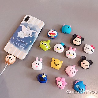 Bảo Vệ Cáp Sạc Tai Nghe ☘️ FREESHIP ☘️ 20 Mẫu Nhân Vật Hoạt Hình Bảo Vệ Đầu Cáp Sạc Tai Nghe Chống Đứt Gẫy Dây-Tuấn Case