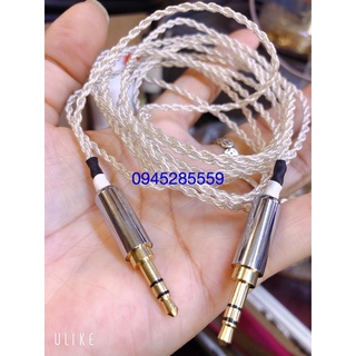 Dây 2 đầu 3.5 ,3 ly dương lõi bạc handmade