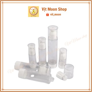 Chai Hút Chân Không 15ml/30ml/50ml - Chai Lọ Nhựa Trong Suốt Xịt Nhỏ Giọt Hút Chân Không - Chai Chiết Mỹ Phẩm