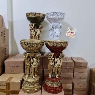 Bình Cắm Hoa Lụa, Lông Công ⚡BAO BỂ VỠ⚡Composite Thiên Thần Đại H60cm
