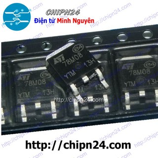 [3 CON] IC 78M08 TO-252 (SMD Dán) (L78M08CD 7808 8V)