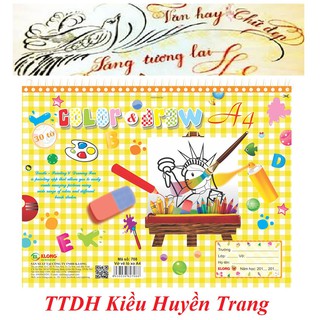 Vở vẽ A4 hãng K.Long chuẩn đẹp 20-30 tờ