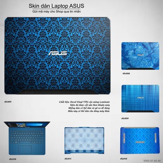Skin dán Laptop Asus in hình Hoa văn sticker _nhiều mẫu 2 (inbox mã máy cho Shop)