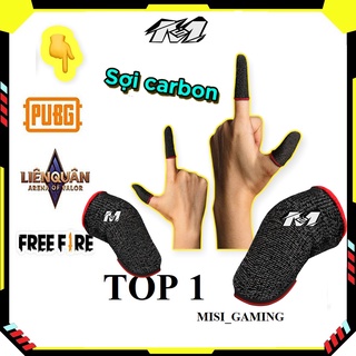 Bao tay chơi game chống mồ hôi đen phối đỏ, găng tay chơi game Mobile FF PUBG Liên Quân flydigi chống trượt siêu nhạy 5.