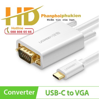 Cáp USB Type C To VGA Ugreen 30842 Chính hãng