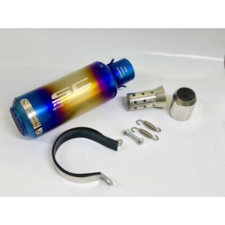 Pô sc titan 7 màu hàng cao cấp có lưới kèm tiêu, đai bắt pô