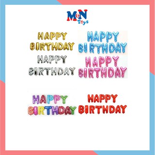 Bóng chữ sinh nhật nhiều màu Happy Birthday