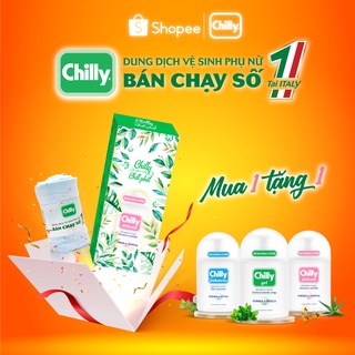 Dung dịch vệ sinh phụ nữ Chilly Gel - Se se lạnh, bùng tươi mát -  số 1 tại Italy -  (200ml/chai)