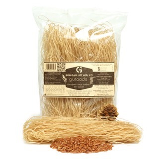 Bún / Phở / Bánh tráng gạo lứt hữu cơ ăn kiêng GUfoods (200g) - Giảm cân, thực dưỡng, eat clean
