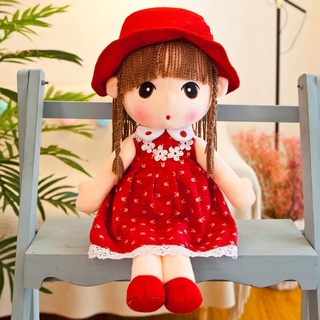 Búp Bê Gấu Bông Váy Xoè Màu Đỏ Đáng Yêu Cho Bé