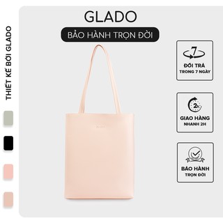 Túi xách nữ phong cách Hàn Quốc trẻ trung thời trang Glado màu kem - TG002