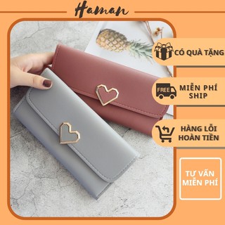 Ví Nữ Cầm Tay Đẹp Giá Rẻ Thời Trang Cao Cấp Nhiều Ngăn Đựng Tiền VD02 - HAMAN
