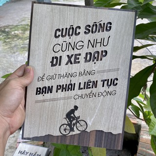 Tranh Gỗ Treo Tường TBIG072 câu nói tạo động lực trong công việc cuộc sống