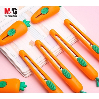 Dao rọc giấy hình củ Cà Rốt M&amp;G ASSN2243/ ASSN2242 mini lưỡi ngắn và lưỡi dài 9mm