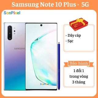 Điện thoại Samsung Note 10 Plus 5G, Điện thoại Chip Exynos 9825, Ram 12GB, Bộ nhớ 256GB, Màn hình 2K+, Sơn Pixel