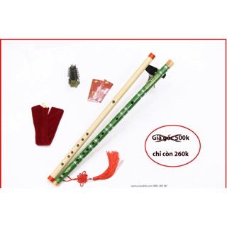 Combo sáo ngang + sáo Dizi Xanh Ngọc