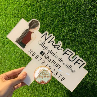 Bảng Hiệu mica cầm tay_Bảng hiệu shop_ bảng hiệu chụp hình, treo shop_ Thiết kế free , sản xuất nhanh