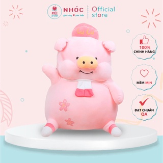 Gấu Bông Heo Lulu Lông Mịn Ngồi Vải Mịn Hàng Cao Cấp TC - NHÓC (Size lớn 35-60cm)