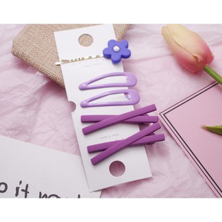 combo 15 Kẹp Tóc Bóng Hình Chữ Nhật hồng, 1 set vỉ 5 kẹp đáng yêu xanh dương,1 set vỉ 5 kẹp đáng yêu hồng,...