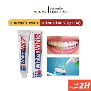 Kem đánh răng White &amp; White Lion nội địa Nhật Bản 150g làm trắng răng vượt trội
