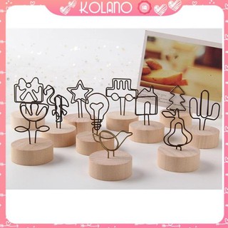 Đế gỗ đựng card, ghi chú KOLANO giá đỡ để card visit, ghi chú, ảnh trang trí văn phòng phẩm đa năng SD-001353