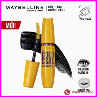 Mascara Dưỡng Mi Collagen Dày Mi gấp 10 lần Maybelline New York Colossal Waterproof Chuốt Mi Không Lem Không Trôi 9.2ml