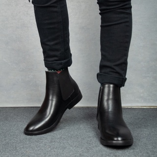 Giày Chelsea Boot Nam Cổ Cao Đế Tăng Chiều Cao Da Classic Retro Vintage Full Box Đức Linh GDA016