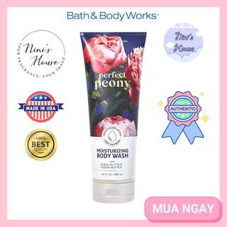 Kem tắm cấp ẩm Bath and Body Works Perfect Peony 295ml