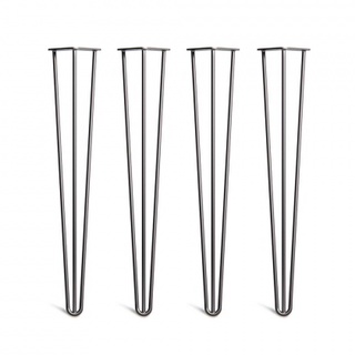 Chân bàn cafe decor hairpin loại 3 Thanh sắt cao 60cm| 3 thanh sắt| Chân ghế gỗ nguyên tấm sắt phi 10