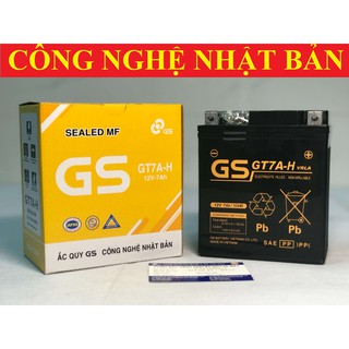 Bình Ắc Quy Khô GS GT7A-H Sh Nhập Ý 125/150,Lead 110 tới 2012,Vespa Primavera/Sprint/GTS/Lx ie từ 2013,Dylan,@ (12V-7Ah)