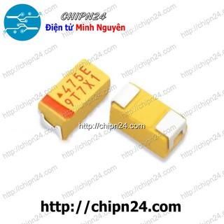 [1 CON] Tụ Tantalum Dán 4.7uf 25V 475E SMD6032