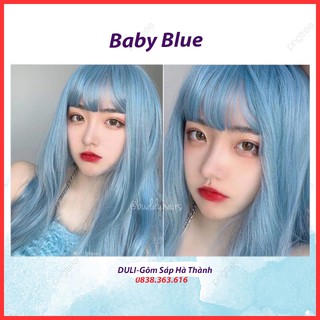 Thuốc nhuộm tóc màu Baby blue / Xanh baby cần dùng Thuốc tẩy tóc DÀNH CHO CẢ NAM VÀ NỮ