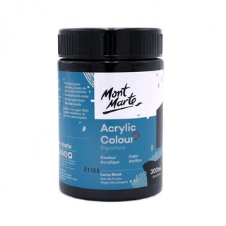 Màu Acrylic Mont Marte 300 ML MSCH3032 - Màu Lamp Black