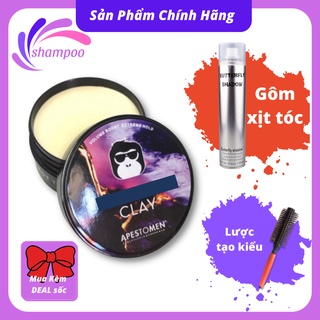 Sáp vuốt tóc nam cao cấp CLAY bóng mượt VCN keo vuốt tóc nam