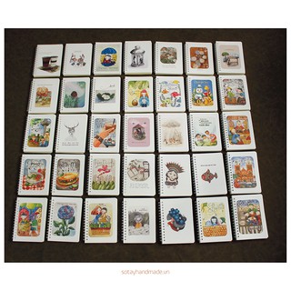 COMBO 10 SỔ MINI A6 GIÁ RẺ - lò xo dọc - STHM stationery