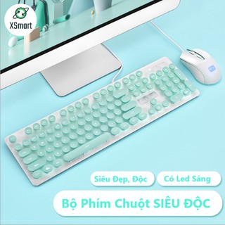 [Mã ELHAMS5 giảm 6% đơn 300K] COMBO Bộ Bàn Phím Và Chuột Có Dây Cao Cấp N518 Pro (Có Dây-Có Đèn)