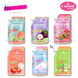Muối Tắm Bò Thái Lan Cao Cấp ABONNE Hương Hoa Quả Tẩy Tế Bào Chết Làm Trắng Da Premium Micro Salt Túi 350gr