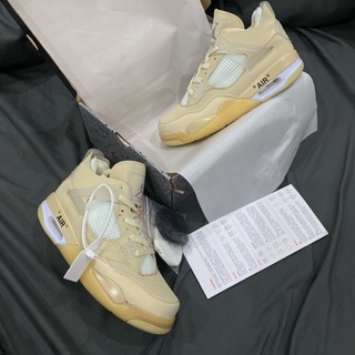 GIẦY JD4 OFF WHITE KEM VÀNG SC [ FREESHIP + BOX ]
