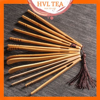 Kẹp gắp trà bằng tre/kim loại loại cong/thẳng - HVL TEA