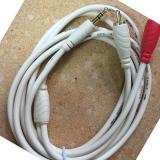 Dây 1 ra 2 hai đầu av - dây 1 ra 2 hoa sen 1,8 m loại trắng