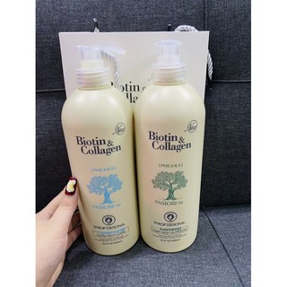 Bộ dầu gội và dầu xả Biotin&amp;Collagen 1000ml (2chai)