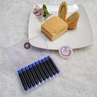 Combo 10 Ống Mực Sử Dụng Cho Các Loại Bút Máy Luyện Viết Chữ Hán Luyện Viết Tiếng Trung Nhật Hàn